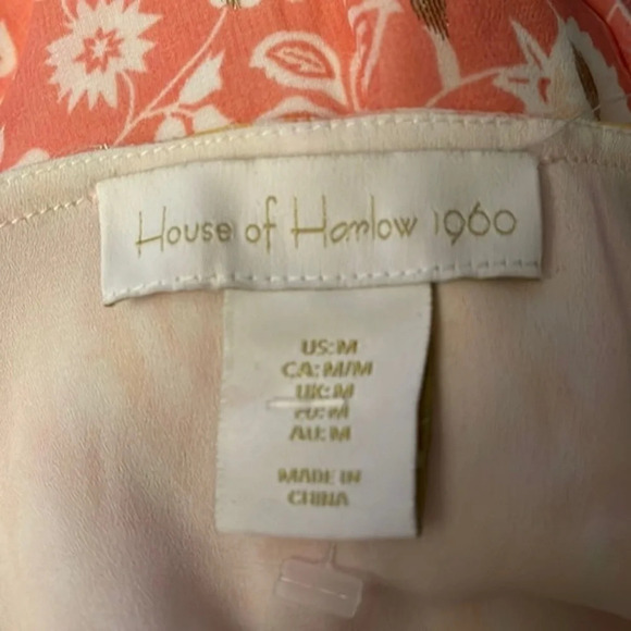 NWT House of Harlow 1960 Floral Metallic Maxi Dress - Picture 10 of 16